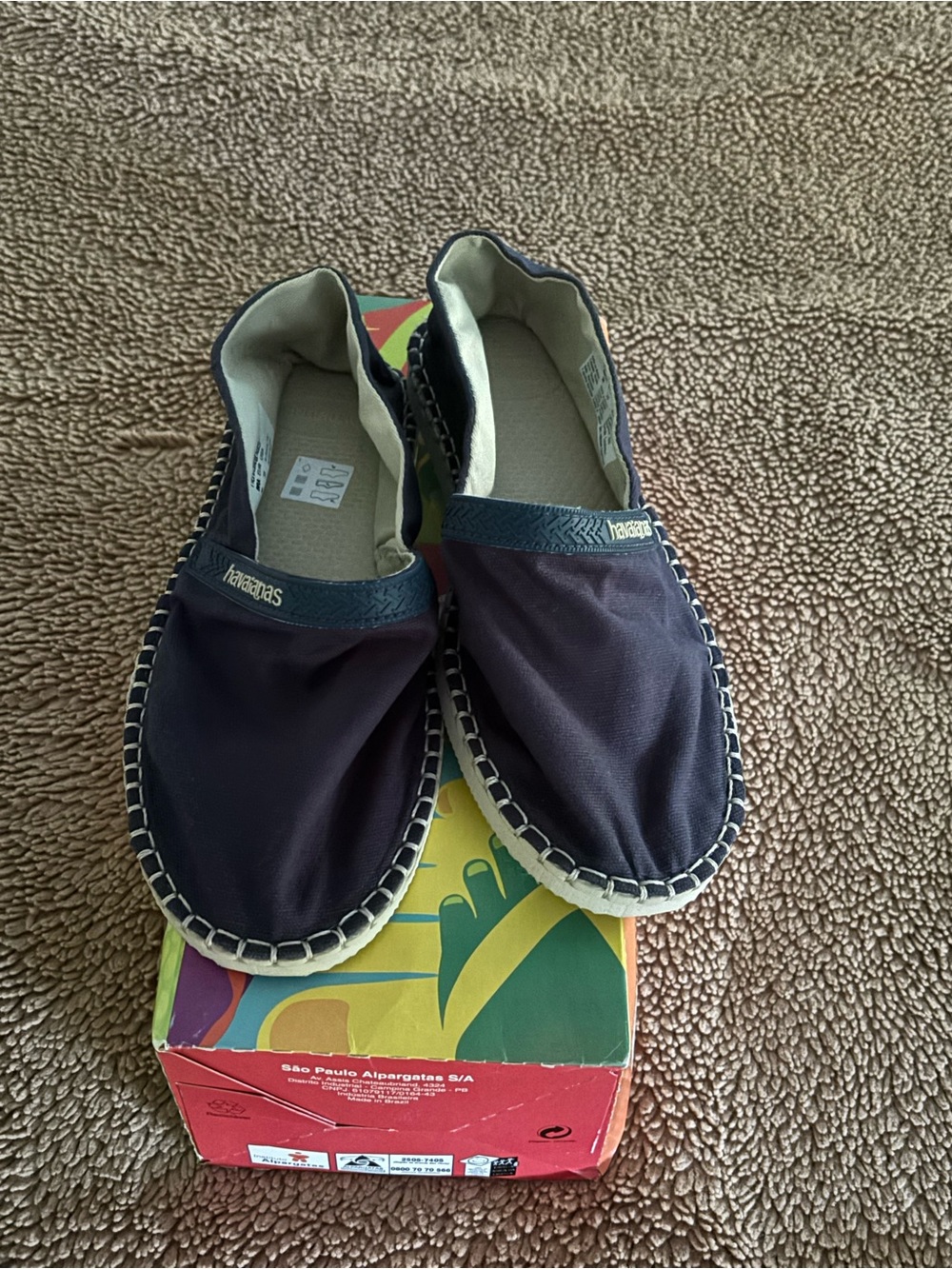 Havaianas Navy Blue Espadrilles Slip-On Shoes